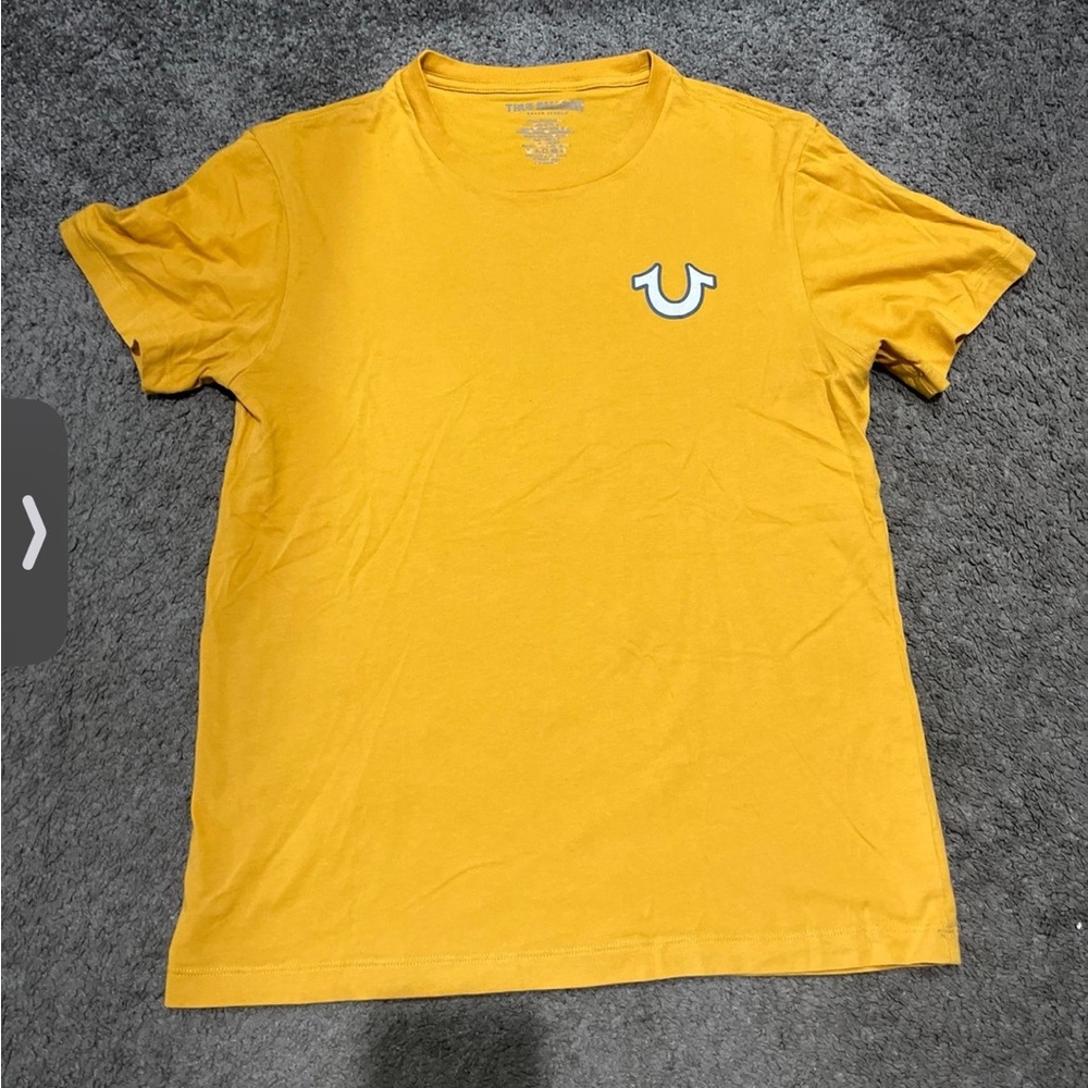 True Religion Men's Mustard Tee